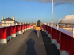 Crossing the River Arun via the Littlehampton Harbour Bridge